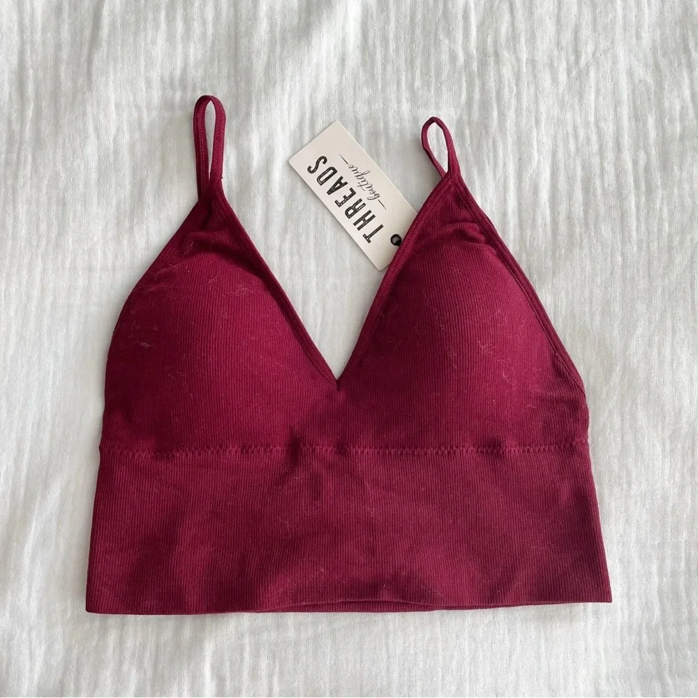 Threads Maroon Tank Top - Picture 1 of 2